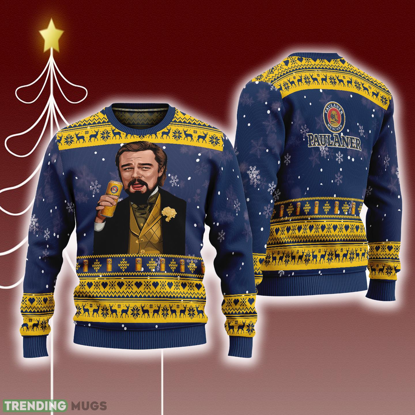 Leonardo Dicaprio Drink Beer Paulaner Navy Funny Ugly Christmas Sweater Gift For Fans - Leonardo Dicaprio Drink Beer Paulaner Navy Funny Ugly Christmas Sweater Gift For Fans Leonardo Dicaprio Drink Beer Paulaner Navy Funny Ugly Christmas Sweater Gift For Fans - Leonardo Dicaprio Drink Beer Paulaner Navy Funny Ugly Christmas Sweater Gift For Fans