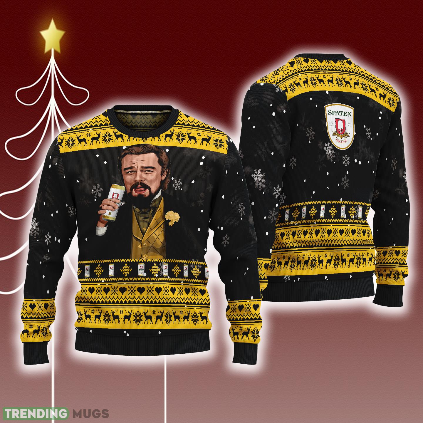 Leonardo Dicaprio Drink Beer Spaten Black Funny Ugly Christmas Sweater Gift For Fans - Leonardo Dicaprio Drink Beer Spaten Black Funny Ugly Christmas Sweater Gift For Fans Leonardo Dicaprio Drink Beer Spaten Black Funny Ugly Christmas Sweater Gift For Fans - Leonardo Dicaprio Drink Beer Spaten Black Funny Ugly Christmas Sweater Gift For Fans