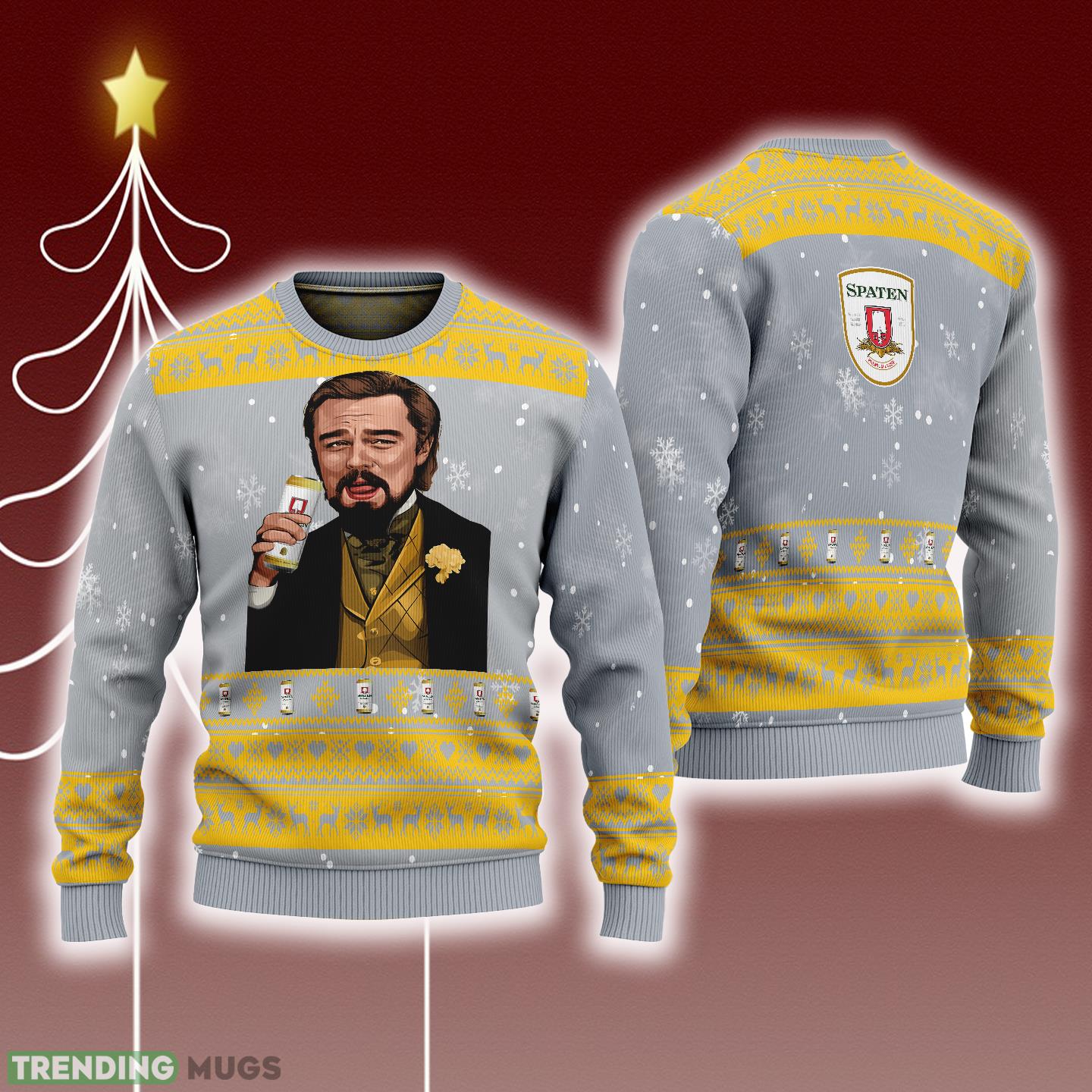 Leonardo Dicaprio Drink Beer Spaten Grey Funny Ugly Christmas Sweater Gift For Fans - Leonardo Dicaprio Drink Beer Spaten Grey Funny Ugly Christmas Sweater Gift For Fans Leonardo Dicaprio Drink Beer Spaten Grey Funny Ugly Christmas Sweater Gift For Fans - Leonardo Dicaprio Drink Beer Spaten Grey Funny Ugly Christmas Sweater Gift For Fans
