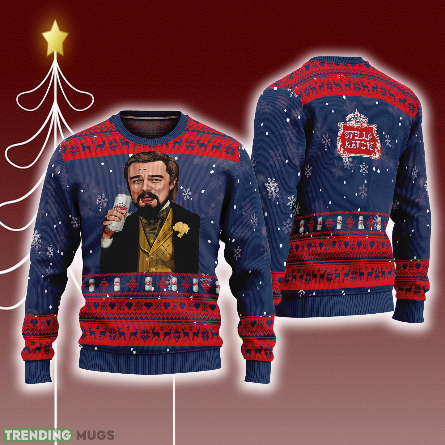 Leonardo Dicaprio Drink Beer Stella Artois Navy Funny Ugly Christmas Sweater Gift For Fans - Leonardo Dicaprio Drink Beer Stella Artois Navy Funny Ugly Christmas Sweater Gift For Fans Leonardo Dicaprio Drink Beer Stella Artois Navy Funny Ugly Christmas Sweater Gift For Fans - Leonardo Dicaprio Drink Beer Stella Artois Navy Funny Ugly Christmas Sweater Gift For Fans
