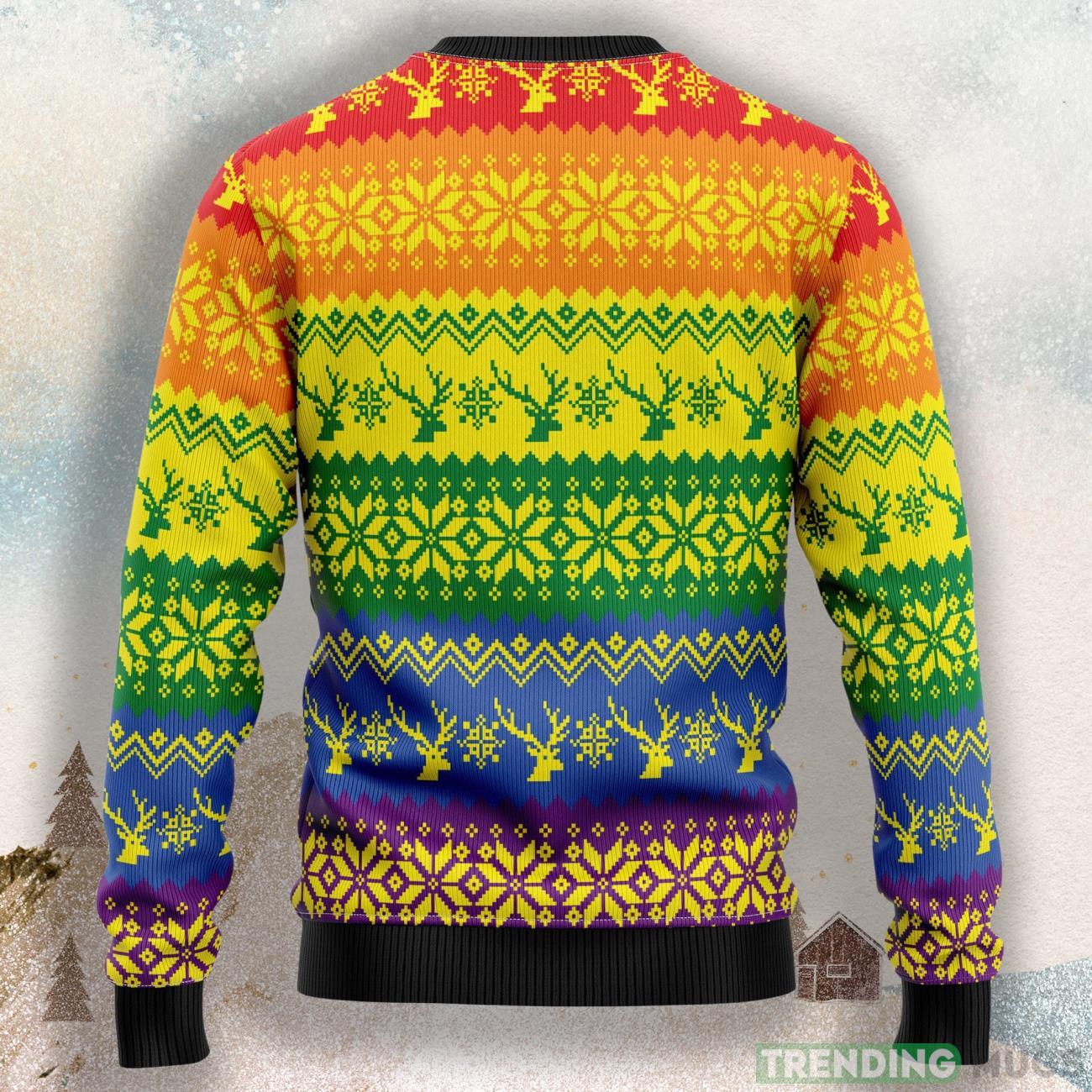 Lgbt Gay Pride Happy Holigays Ugly Christmas Sweater For Men & Women 3D Sweater Lgbt Gay Pride Happy Holigays Ugly Christmas Sweater For Men & Women 3D Sweater