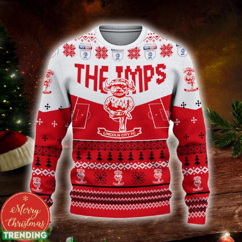 Lincoln City FC Custom Name 3D Sweater Funny Gift For Men And Women Fans Christmas - Lincoln City FC 3D Sweater Christmas Personalized_2 Lincoln City FC Custom Name 3D Sweater Funny Gift For Men And Women Fans Christmas - Lincoln City FC 3D Sweater Christmas Personalized_2