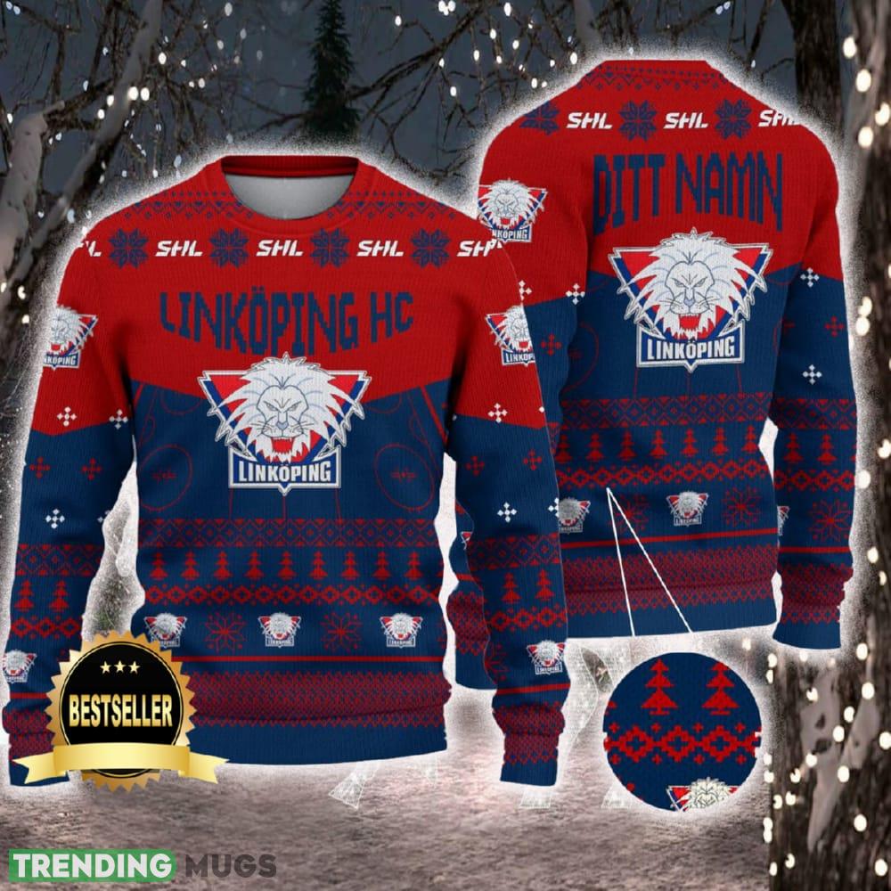 Linkoping HC Ugly Christmas Sweater Logo Custom Name Gift Fans - Linkoping HC Ugly Christmas Sweater Logo Custom Name Gift Fans Linkoping HC Ugly Christmas Sweater Logo Custom Name Gift Fans - Linkoping HC Ugly Christmas Sweater Logo Custom Name Gift Fans