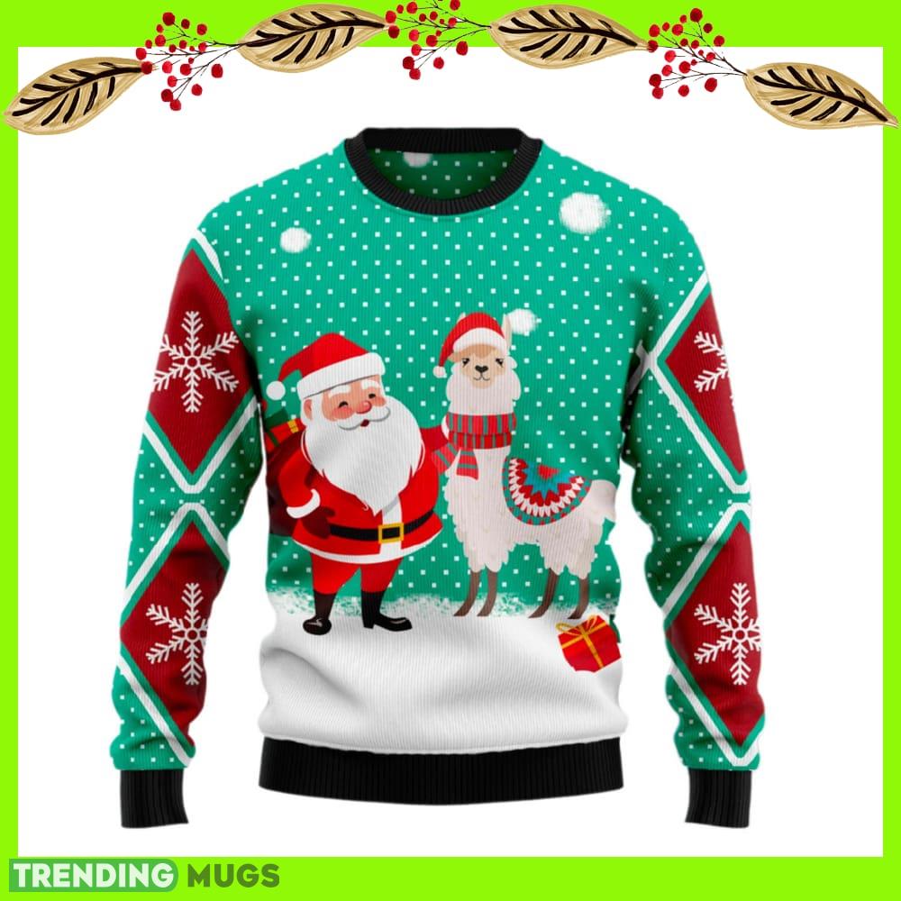 Llama And Santa Xmas Ugly Christmas Sweater New For Men And Women Gift Holidays Christmas - Llama And Santa Xmas Ugly Christmas Sweater For Men & Women Christmas Gift Sweater US2560_1 Llama And Santa Xmas Ugly Christmas Sweater New For Men And Women Gift Holidays Christmas - Llama And Santa Xmas Ugly Christmas Sweater For Men & Women Christmas Gift Sweater US2560_1