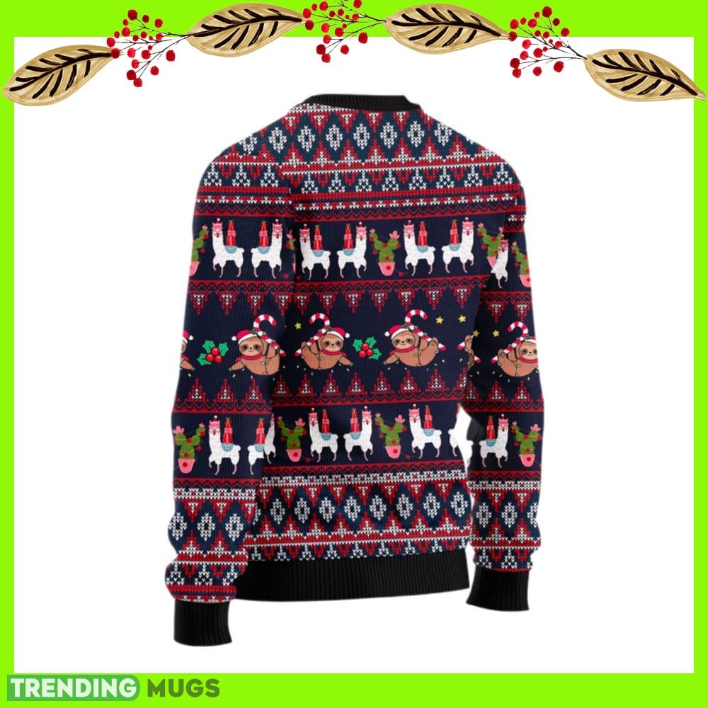 Llama Sloth Make Christmas Happy Again Ugly Sweater New For Men And Women Gift Holidays Christmas 3D Sweater Llama Sloth Make Christmas Happy Again Ugly Sweater New For Men And Women Gift Holidays Christmas 3D Sweater