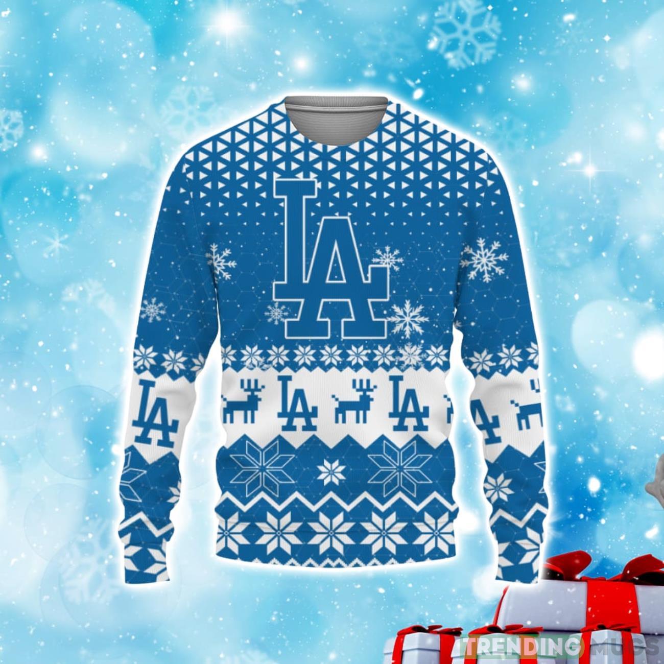 Los Angeles Dodgers Sports Football American Ugly Christmas Sweater Product Photo 1 Los Angeles Dodgers Sports Football American Ugly Christmas Sweater Product Photo 1
