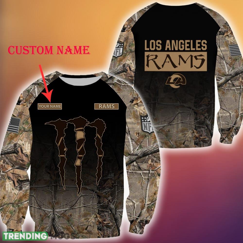 Los Angeles Rams Custom Name NFL Hunting Camo 3D Sweater Veteran Gift Holidays Ugly For Christmas - Los Angeles Rams Custom Name NFL Hunting Camo 3D Sweater Veteran Gift For Men And Women Christmas Los Angeles Rams Custom Name NFL Hunting Camo 3D Sweater Veteran Gift Holidays Ugly For Christmas - Los Angeles Rams Custom Name NFL Hunting Camo 3D Sweater Veteran Gift For Men And Women Christmas