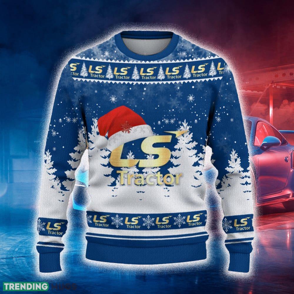 LS Tractor Ugly Christmas Sweater Tree Santa Hat Car For Fans Gift Familys Holidays - LS Tractor Ugly Christmas Sweater_2 LS Tractor Ugly Christmas Sweater Tree Santa Hat Car For Fans Gift Familys Holidays - LS Tractor Ugly Christmas Sweater_2