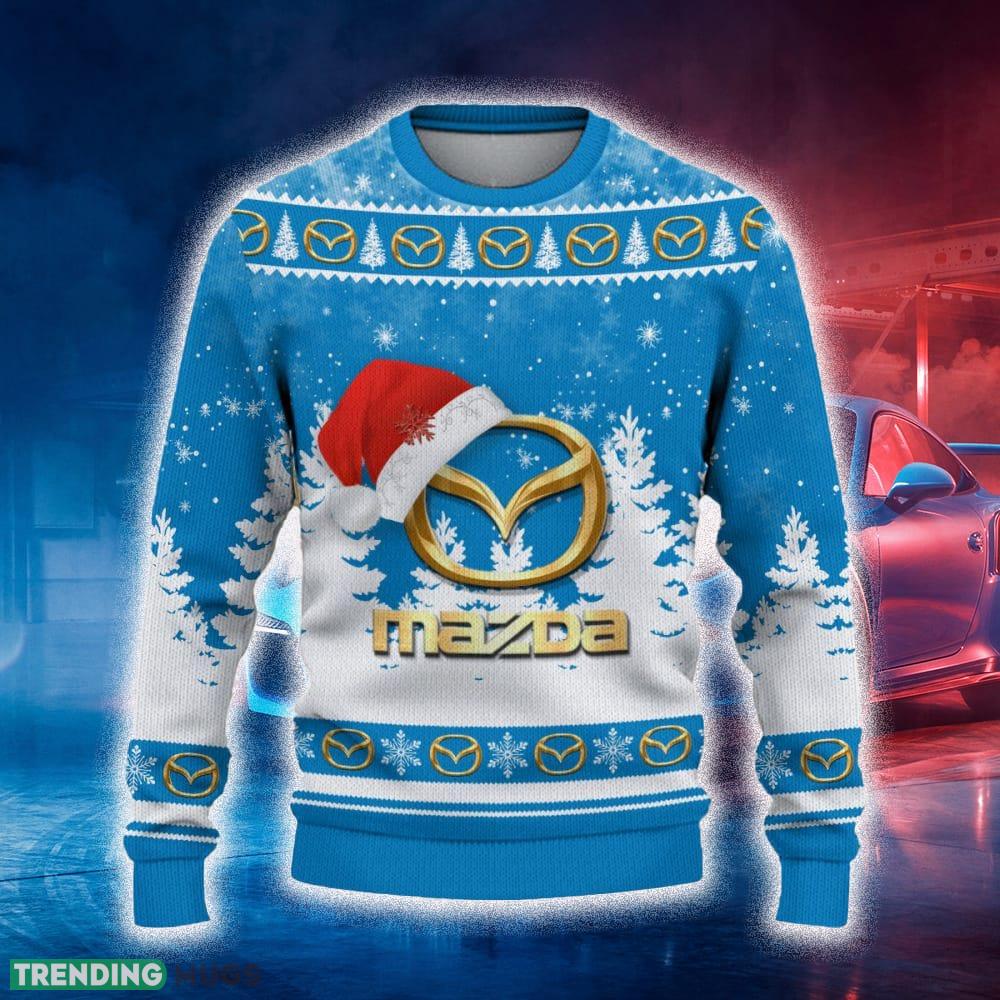 Mazda Ugly Christmas Sweater Tree Santa Hat Car For Fans Gift Familys Holidays - Mazda Ugly Christmas Sweater_2 Mazda Ugly Christmas Sweater Tree Santa Hat Car For Fans Gift Familys Holidays - Mazda Ugly Christmas Sweater_2