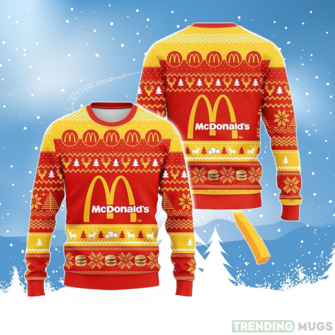 McDonald’s Christmas 3D Ugly Christmas Sweater Product Photo 1 McDonald’s Christmas 3D Ugly Christmas Sweater Product Photo 1