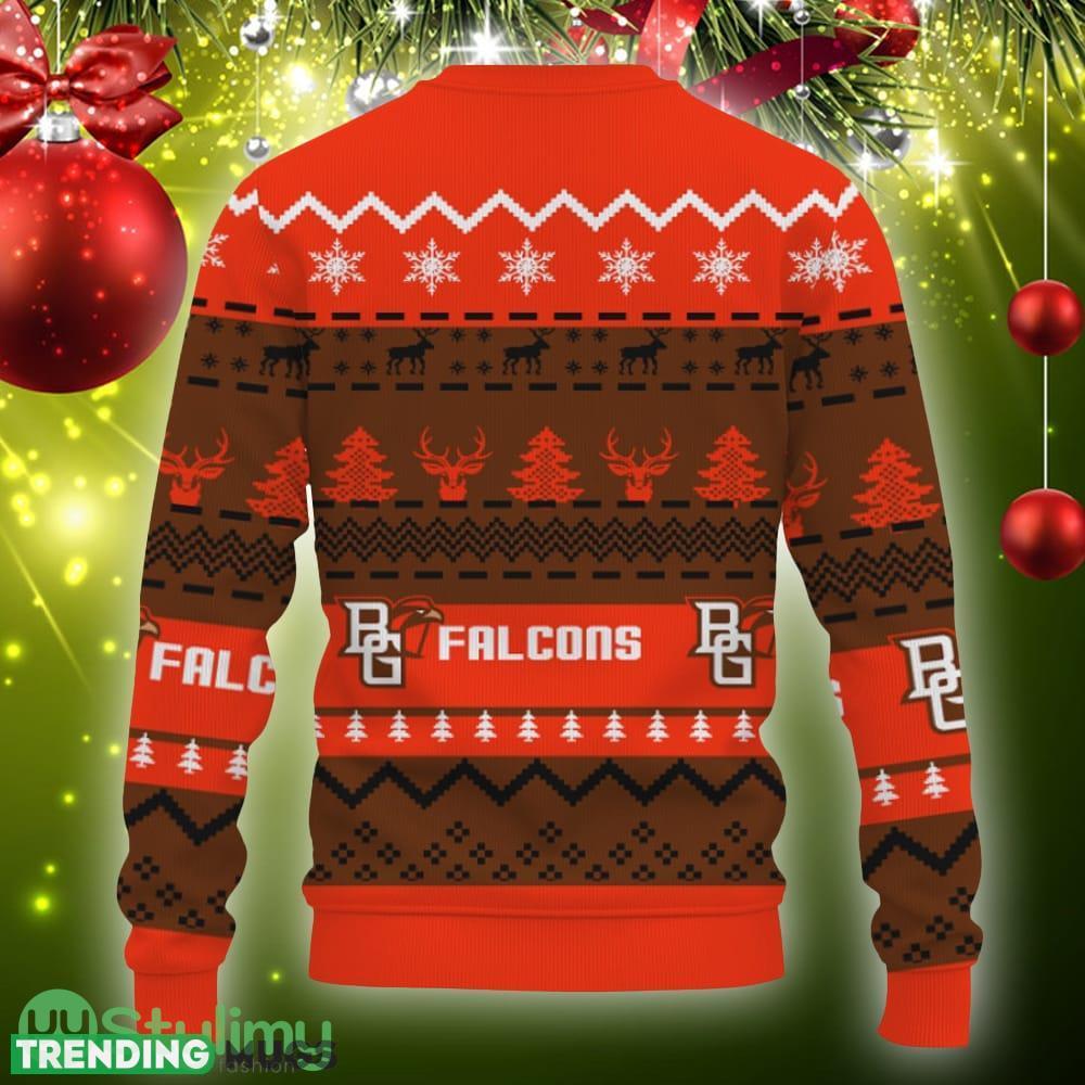 Merry Christmas Snow Pattern Funny Cute Bowling Green Falcons Gifts Knitted Xmas 3D Sweater Gift Holidays 3D Sweater Merry Christmas Snow Pattern Funny Cute Bowling Green Falcons Gifts Knitted Xmas 3D Sweater Gift Holidays 3D Sweater