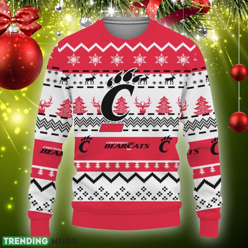 Merry Christmas Snow Pattern Funny Cute Cincinnati Bearcats Gifts Ugly Xmas Sweater AOP Gift Holidays - Merry Christmas Snow Pattern Funny Cute Cincinnati Bearcats Gifts Unisex 3D T-Shirt, Sweater, Hoodie, Sweatshirt-3D Sweatshirt_3 Merry Christmas Snow Pattern Funny Cute Cincinnati Bearcats Gifts Ugly Xmas Sweater AOP Gift Holidays - Merry Christmas Snow Pattern Funny Cute Cincinnati Bearcats Gifts Unisex 3D T-Shirt, Sweater, Hoodie, Sweatshirt-3D Sweatshirt_3