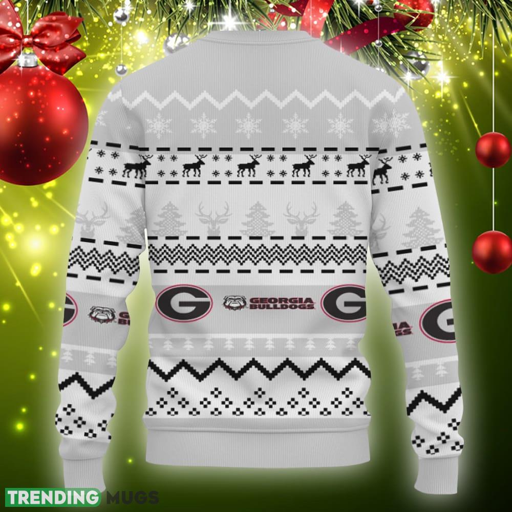 Merry Christmas Snow Pattern Funny Cute Georgia Bulldogs Gifts Knitted Christmas Sweater Gift Holidays 3D Sweater Merry Christmas Snow Pattern Funny Cute Georgia Bulldogs Gifts Knitted Christmas Sweater Gift Holidays 3D Sweater