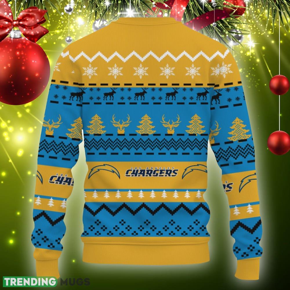 Merry Christmas Snow Pattern Funny Cute Los Angeles Chargers Gifts Knitted Xmas Sweater Gift Holidays 3D Sweater Merry Christmas Snow Pattern Funny Cute Los Angeles Chargers Gifts Knitted Xmas Sweater Gift Holidays 3D Sweater