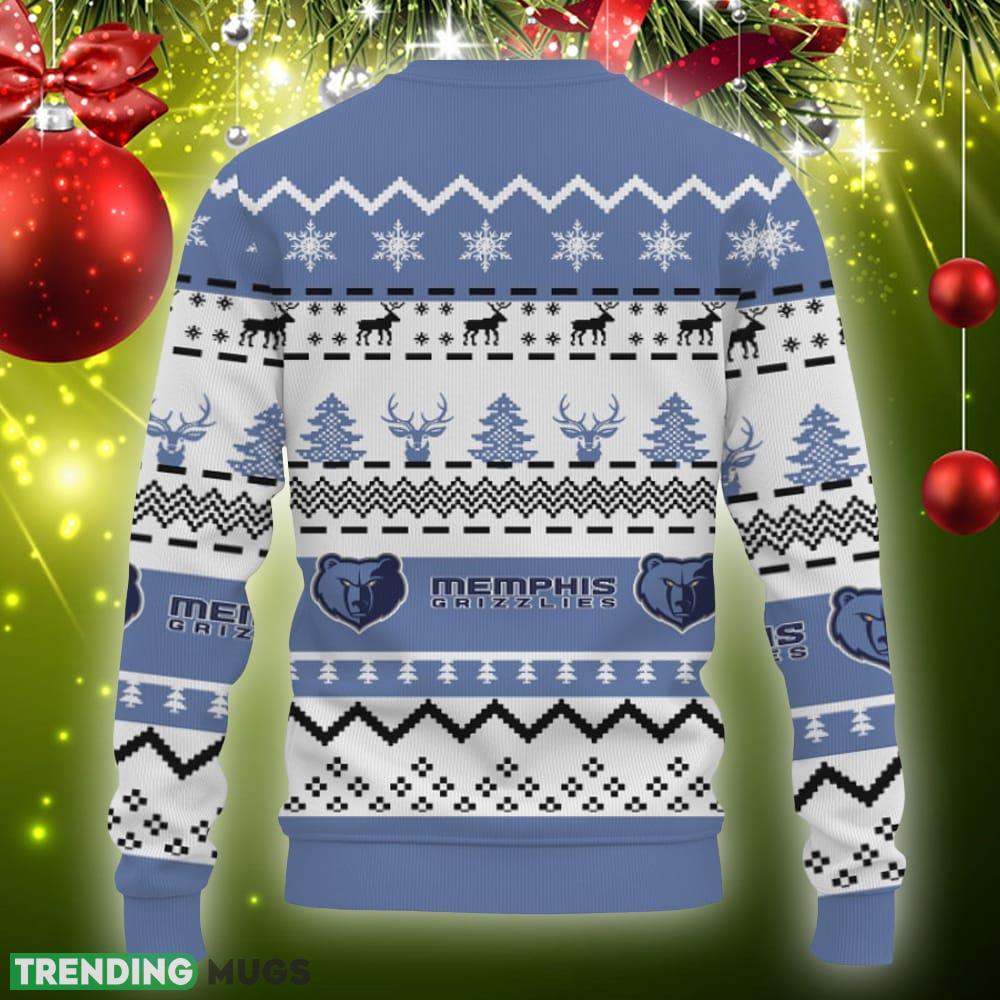 Merry Christmas Snow Pattern Funny Cute Memphis Grizzlies Gifts Ugly Christmas Sweater Gift Holidays 3D Sweater Merry Christmas Snow Pattern Funny Cute Memphis Grizzlies Gifts Ugly Christmas Sweater Gift Holidays 3D Sweater