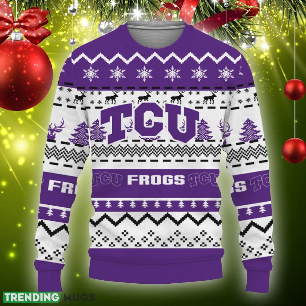 Merry Christmas Snow Pattern Funny Cute TCU Horned Frogs Gifts Knitted Christmas Sweater Gift Holidays - Merry Christmas Snow Pattern Funny Cute TCU Horned Frogs Gifts Unisex 3D T-Shirt, Sweater, Hoodie, Sweatshirt-3D Sweatshirt_3 Merry Christmas Snow Pattern Funny Cute TCU Horned Frogs Gifts Knitted Christmas Sweater Gift Holidays - Merry Christmas Snow Pattern Funny Cute TCU Horned Frogs Gifts Unisex 3D T-Shirt, Sweater, Hoodie, Sweatshirt-3D Sweatshirt_3