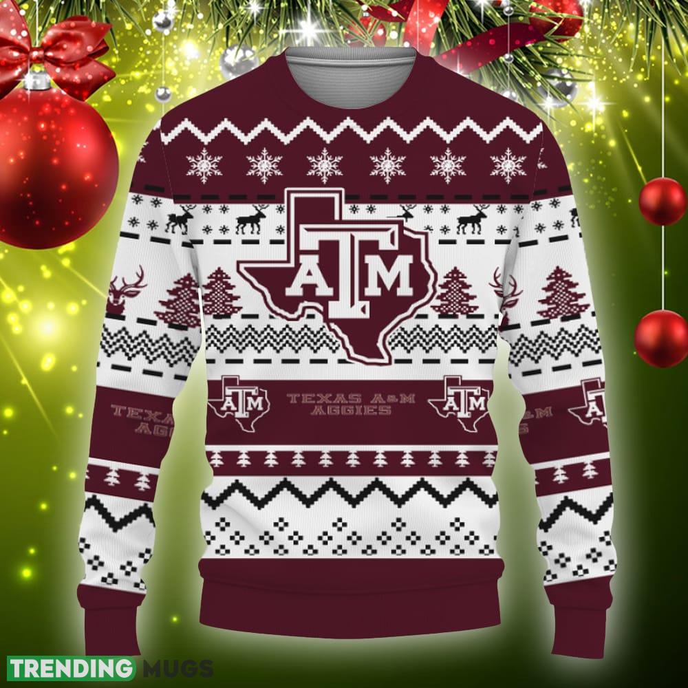 Merry Christmas Snow Pattern Funny Cute Texas AM Aggies Gifts Knitted Christmas 3D Sweater Gift Holidays - Merry Christmas Snow Pattern Funny Cute Texas AM Aggies Gifts Unisex 3D T-Shirt, Sweater, Hoodie, Sweatshirt-3D Sweatshirt_3 Merry Christmas Snow Pattern Funny Cute Texas AM Aggies Gifts Knitted Christmas 3D Sweater Gift Holidays - Merry Christmas Snow Pattern Funny Cute Texas AM Aggies Gifts Unisex 3D T-Shirt, Sweater, Hoodie, Sweatshirt-3D Sweatshirt_3