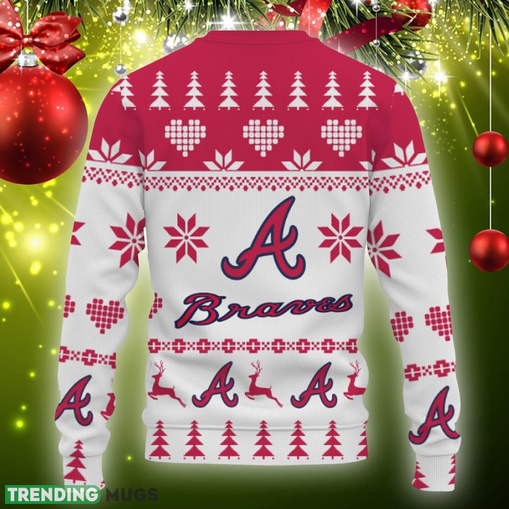 Merry Funny Atlanta Braves Gifts For Fan Merry Christmas Tree Ugly Christmas Sweater AOP Gift Holidays 3D Sweater Merry Funny Atlanta Braves Gifts For Fan Merry Christmas Tree Ugly Christmas Sweater AOP Gift Holidays 3D Sweater