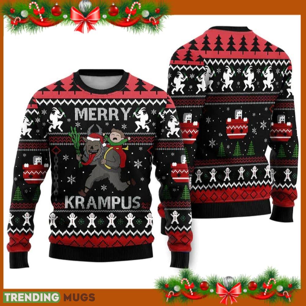 Merry Krampus Ugly Christmas Sweater Fabric New Gift For Men And Women Family Holidays - Merry Krampus Ugly Christmas Sweater Fabric New Gift For Men And Women Family Holidays Merry Krampus Ugly Christmas Sweater Fabric New Gift For Men And Women Family Holidays - Merry Krampus Ugly Christmas Sweater Fabric New Gift For Men And Women Family Holidays