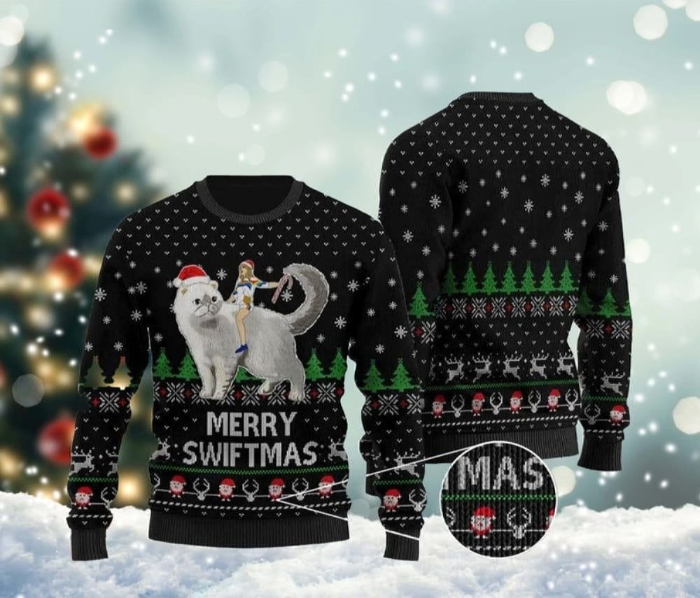 Merry Swiftmas Snowflakes Ugly Xmas Sweater Taylor Swift The Eras Tour 2023 Taylor Album Music Concert Merch Xmas Gift - 211123-110214