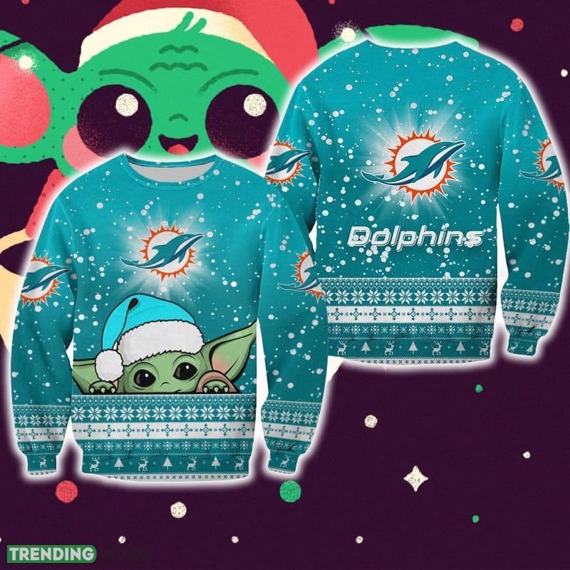 Miami Dolphins Christmas Baby Yoda Sweater Best For Fans Gift Christmas Holidays - Miami Dolphins Christmas Baby Yoda Sweater Best For Fans Gift Christmas Holidays Miami Dolphins Christmas Baby Yoda Sweater Best For Fans Gift Christmas Holidays - Miami Dolphins Christmas Baby Yoda Sweater Best For Fans Gift Christmas Holidays
