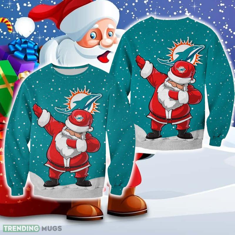 Miami Dolphins Christmas Dab Santa Ugly Sweater For Fans AOP Gift Holidays - Miami Dolphins Christmas Dab Santa Ugly Sweater For Fans AOP Gift Holidays Miami Dolphins Christmas Dab Santa Ugly Sweater For Fans AOP Gift Holidays - Miami Dolphins Christmas Dab Santa Ugly Sweater For Fans AOP Gift Holidays