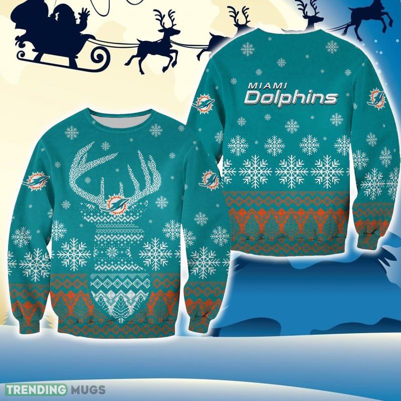 Miami Dolphins Christmas Reindeer Wool All Over Print 3D Sweater For Fans Gift Christmas - Miami Dolphins Christmas Reindeer Wool All Over Print 3D Sweater For Fans Gift Christmas Miami Dolphins Christmas Reindeer Wool All Over Print 3D Sweater For Fans Gift Christmas - Miami Dolphins Christmas Reindeer Wool All Over Print 3D Sweater For Fans Gift Christmas
