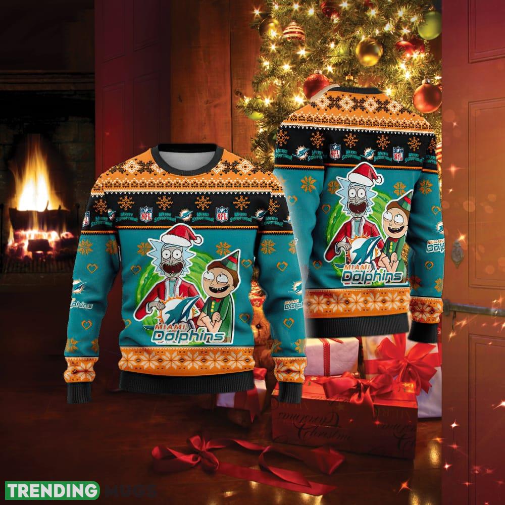 Miami Dolphins NFL Knitted Christmas Sweater Nutcracker - Miami Dolphins NFL Knitted Christmas Sweater Nutcracker