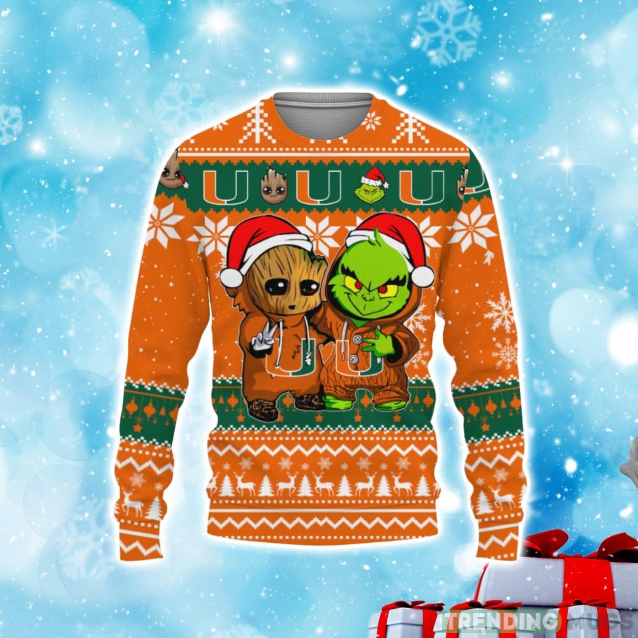 Miami Hurricanes Ugly Christmas Sweater 2025
