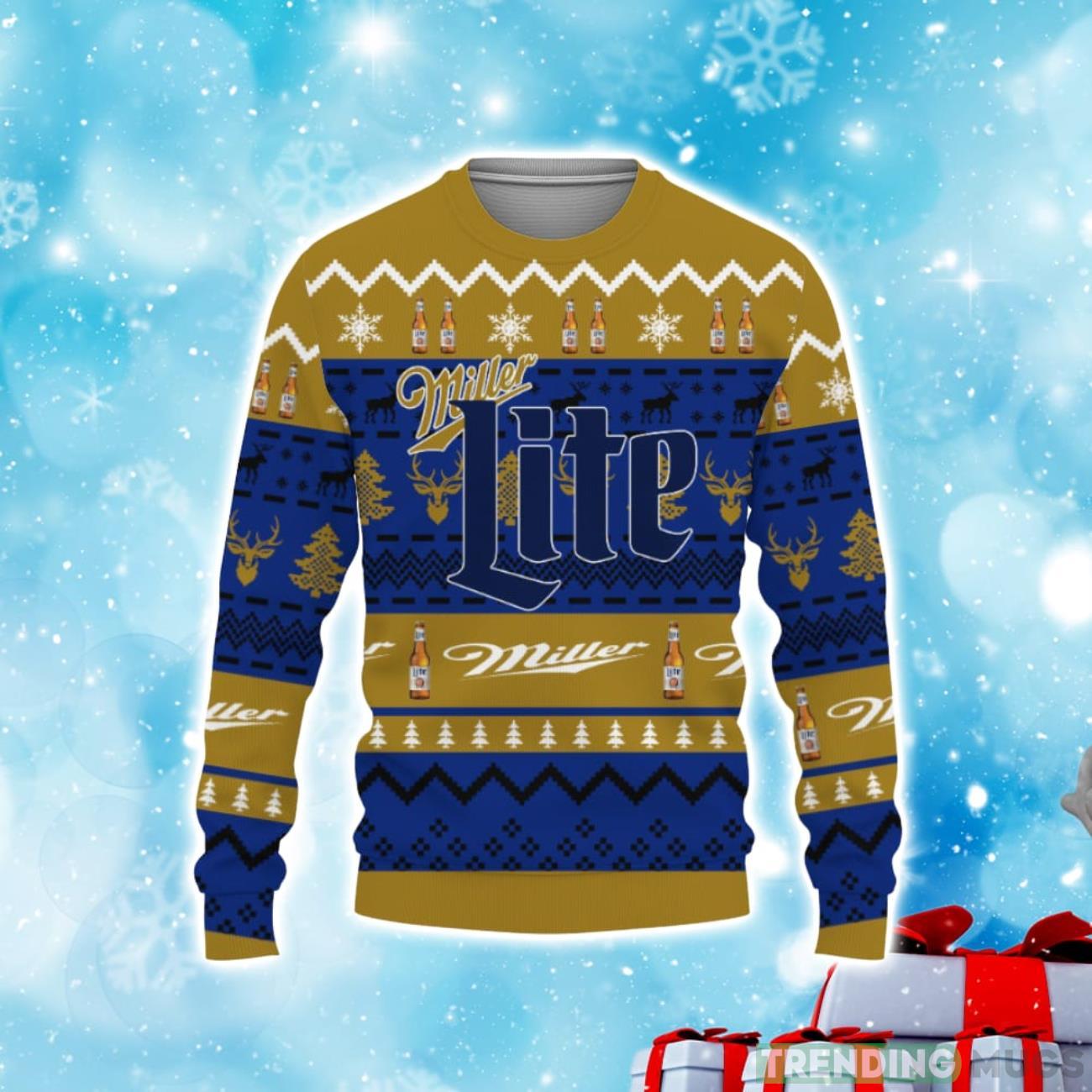 Miller Lite Beers Shirts Beer Vintage Logo Christmas Sweater Product Photo 1
