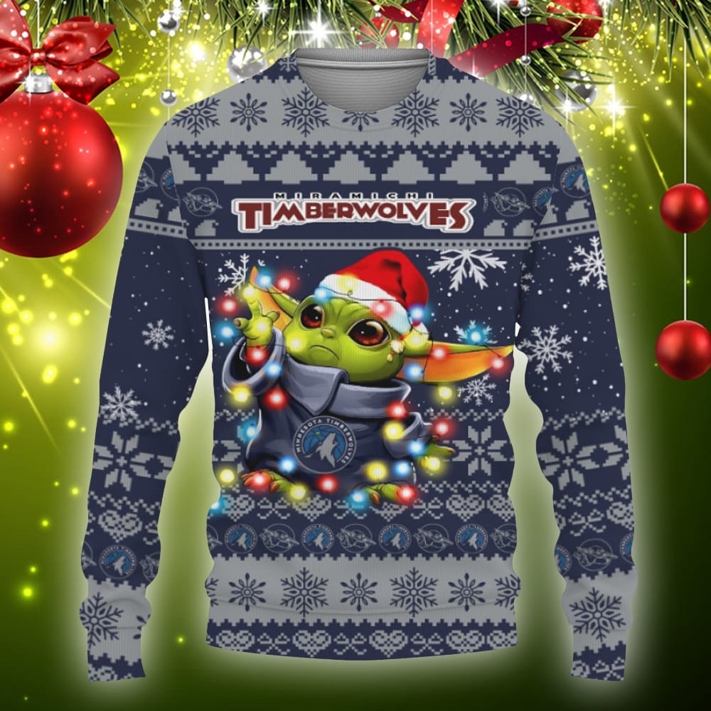 Minnesota Timberwolves Baby Yoda Star Wars Sports Football American Ugly Xmas Sweater Gift Holidays - 011123-104118 Minnesota Timberwolves Baby Yoda Star Wars Sports Football American Ugly Xmas Sweater Gift Holidays - 011123-104118