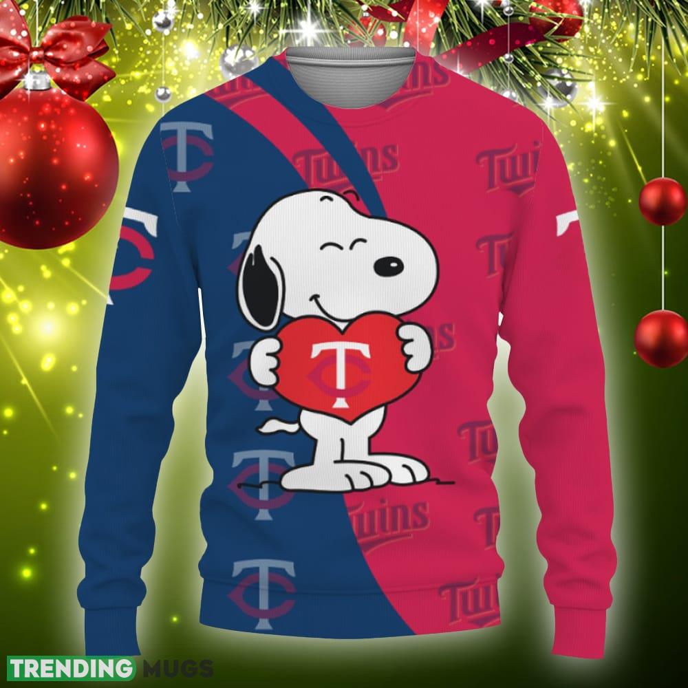 Minnesota Twins Snoopy Cute Heart American Sports Team Knitted Christmas Sweater Gift Holidays - Minnesota Twins Snoopy Cute Heart American Sports Team Sweatshirt-3D Sweatshirt_3 Minnesota Twins Snoopy Cute Heart American Sports Team Knitted Christmas Sweater Gift Holidays - Minnesota Twins Snoopy Cute Heart American Sports Team Sweatshirt-3D Sweatshirt_3