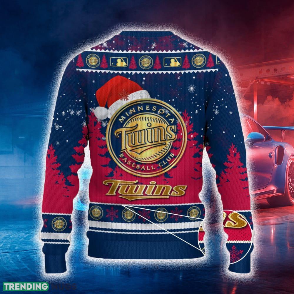 Minnesota Twins Ugly Christmas Sweater Tree Santa Hat Car For Fans Gift Familys Holidays 3D Sweater Minnesota Twins Ugly Christmas Sweater Tree Santa Hat Car For Fans Gift Familys Holidays 3D Sweater