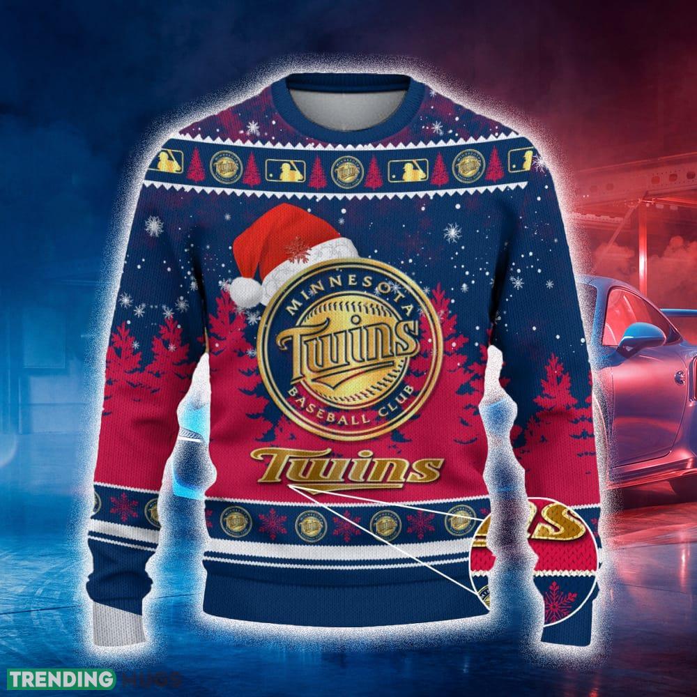 Minnesota Twins Ugly Christmas Sweater Tree Santa Hat Car For Fans Gift Familys Holidays - Minnesota Twins Ugly Christmas Sweater_2 Minnesota Twins Ugly Christmas Sweater Tree Santa Hat Car For Fans Gift Familys Holidays - Minnesota Twins Ugly Christmas Sweater_2
