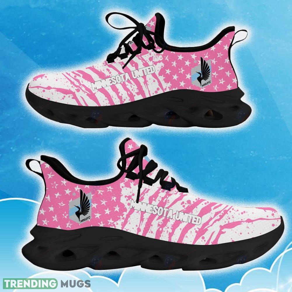 Minnesota United Pink New Chunky Shoes Camo Logo Printed For Men And Women Gift Fans Max Soul Sneakers - Minnesota United Clunky Sneakers Photo 10