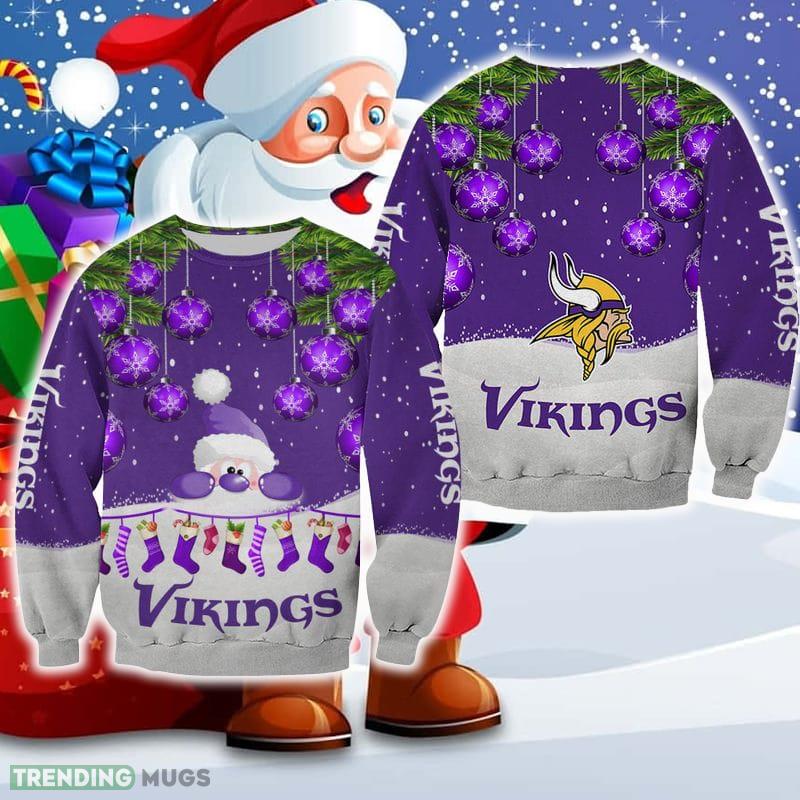 Minnesota Vikings Christmas Santa Ugly Sweater For Fans AOP Gift Holidays - Minnesota Vikings Christmas Santa Ugly Sweater For Fans AOP Gift Holidays Minnesota Vikings Christmas Santa Ugly Sweater For Fans AOP Gift Holidays - Minnesota Vikings Christmas Santa Ugly Sweater For Fans AOP Gift Holidays