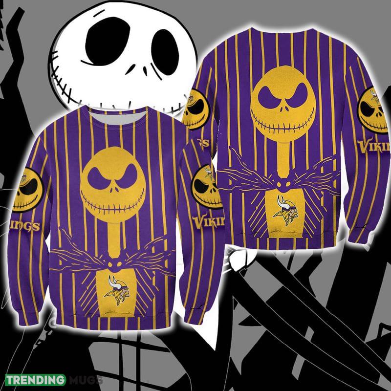 Minnesota Vikings Jack Skellington Turtleneck Christmas Ugly Sweater Halloween For Men And Women - Minnesota Vikings Jack Skellington Turtleneck Christmas Ugly Sweater Halloween For Men And Women Minnesota Vikings Jack Skellington Turtleneck Christmas Ugly Sweater Halloween For Men And Women - Minnesota Vikings Jack Skellington Turtleneck Christmas Ugly Sweater Halloween For Men And Women
