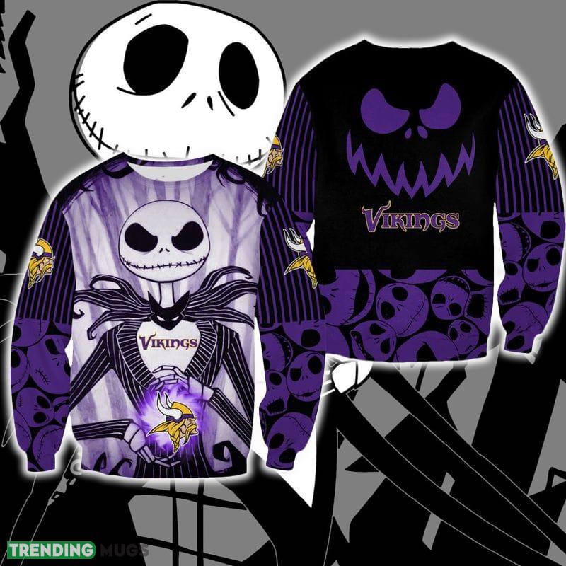 Minnesota Vikings Jack Skellington Warmth Christmas Ugly Sweater Halloween For Men And Women - Minnesota Vikings Jack Skellington Warmth Christmas Ugly Sweater Halloween For Men And Women Minnesota Vikings Jack Skellington Warmth Christmas Ugly Sweater Halloween For Men And Women - Minnesota Vikings Jack Skellington Warmth Christmas Ugly Sweater Halloween For Men And Women