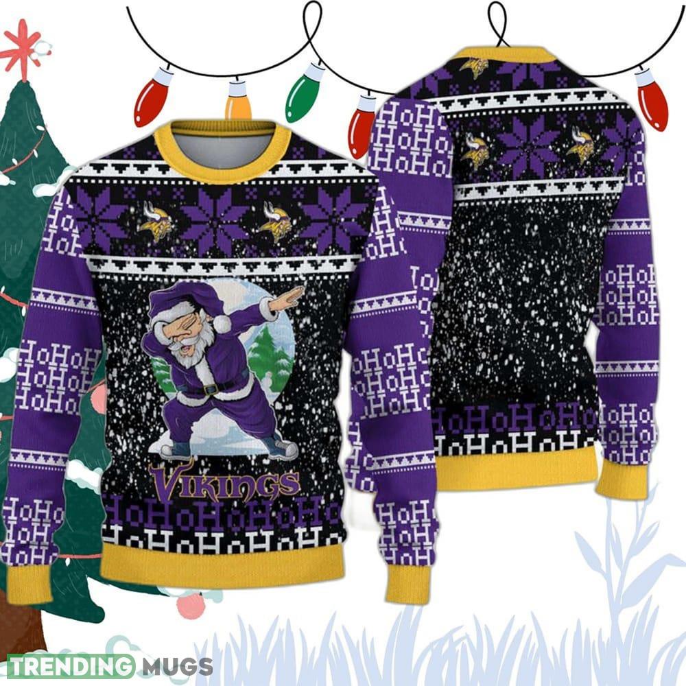 Minnesota Vikings Santa Claus Ho Ho Ho 3D Sweater - Minnesota Vikings Sweatshirt Santa Claus Ho Ho Ho_1 Minnesota Vikings Santa Claus Ho Ho Ho 3D Sweater - Minnesota Vikings Sweatshirt Santa Claus Ho Ho Ho_1