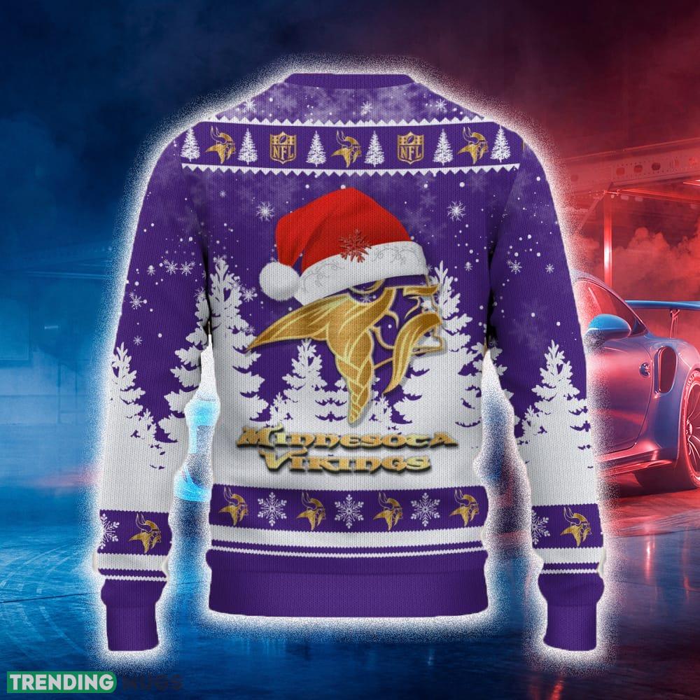 Minnesota Vikings Ugly Christmas Sweater Tree Santa Hat Car For Fans Gift Familys Holidays 3D Sweater Minnesota Vikings Ugly Christmas Sweater Tree Santa Hat Car For Fans Gift Familys Holidays 3D Sweater