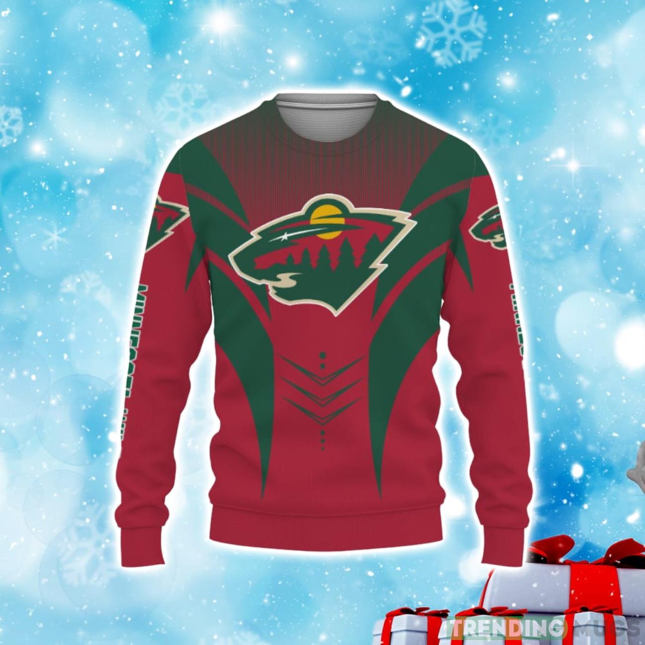 Minnesota Wild Football American Day, Sport Teams Champion 3D Shirt Christmas Sweater Product Photo 1 Minnesota Wild Football American Day, Sport Teams Champion 3D Shirt Christmas Sweater Product Photo 1