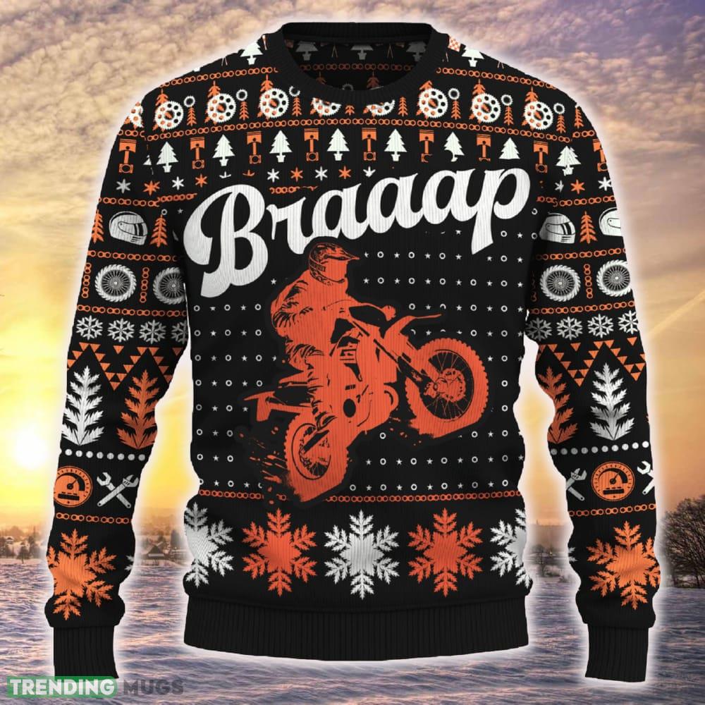 Motorcross Braaap CRF250L Christmas Tree 3D Sweater Ideas Gift For Men And Women - Braaap CRF250L Ugly Christmas Sweater_ 1 Motorcross Braaap CRF250L Christmas Tree 3D Sweater Ideas Gift For Men And Women - Braaap CRF250L Ugly Christmas Sweater_ 1
