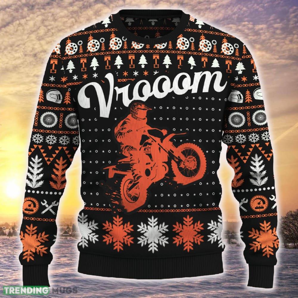 Motorcross Vrooom CRF250L Christmas Tree 3D Sweater Ideas Gift For Men And Women - Vrooom CRF250L Ugly Christmas Sweater_ 1 Motorcross Vrooom CRF250L Christmas Tree 3D Sweater Ideas Gift For Men And Women - Vrooom CRF250L Ugly Christmas Sweater_ 1