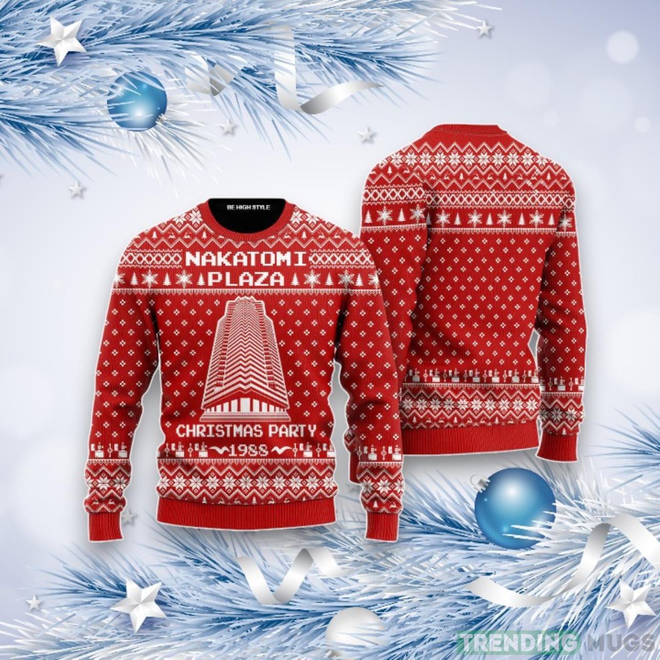 Nakatomi Plaza 1988 Ugly Christmas Sweater For Men & Women Product Photo 1 Nakatomi Plaza 1988 Ugly Christmas Sweater For Men & Women Product Photo 1