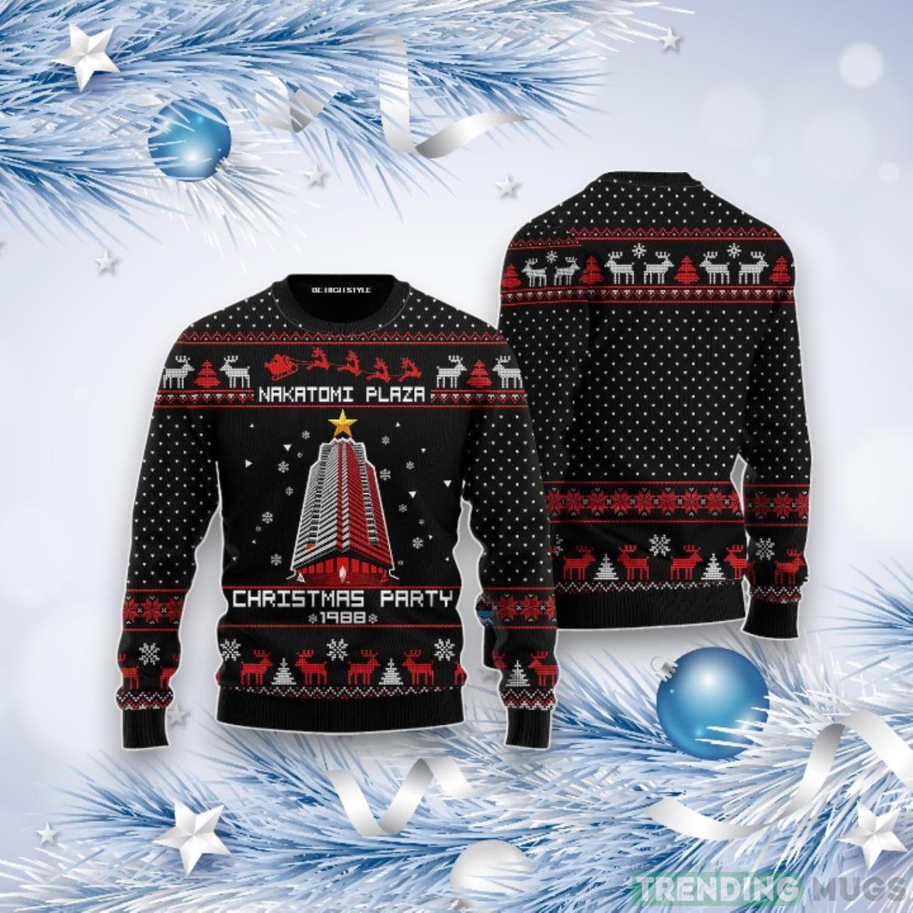 Nakatomi Plaza Christmas Party Ugly Christmas Sweater For Men & Women Product Photo 1 Nakatomi Plaza Christmas Party Ugly Christmas Sweater For Men & Women Product Photo 1