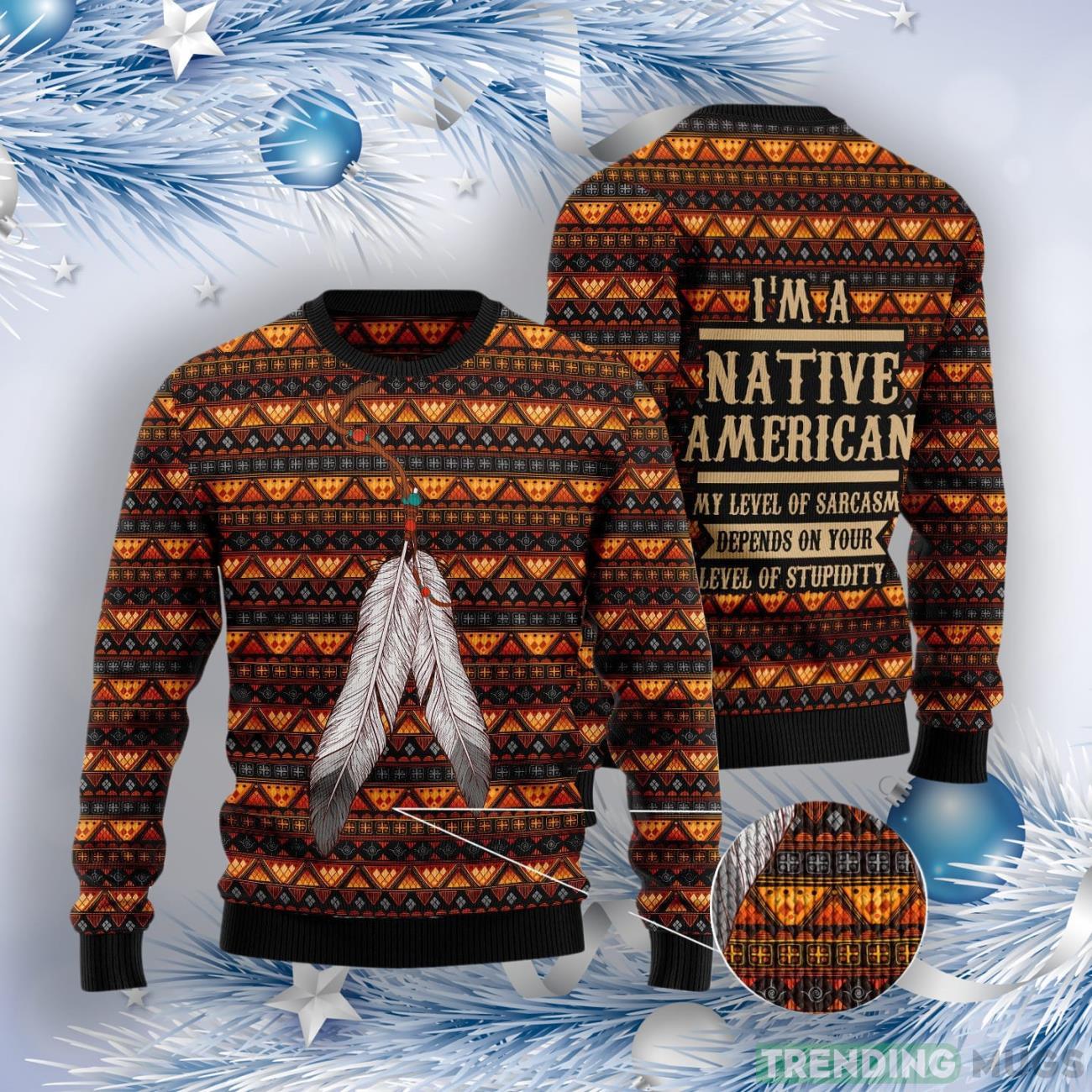 Native Feather Ugly Christmas Sweater 3D Sweater Native Feather Ugly Christmas Sweater 3D Sweater