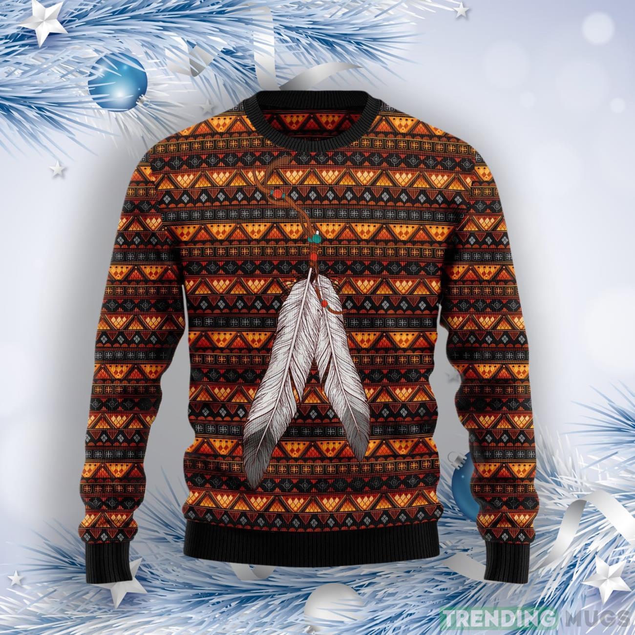 Native Feather Ugly Christmas Sweater Product Photo 1 Native Feather Ugly Christmas Sweater Product Photo 1