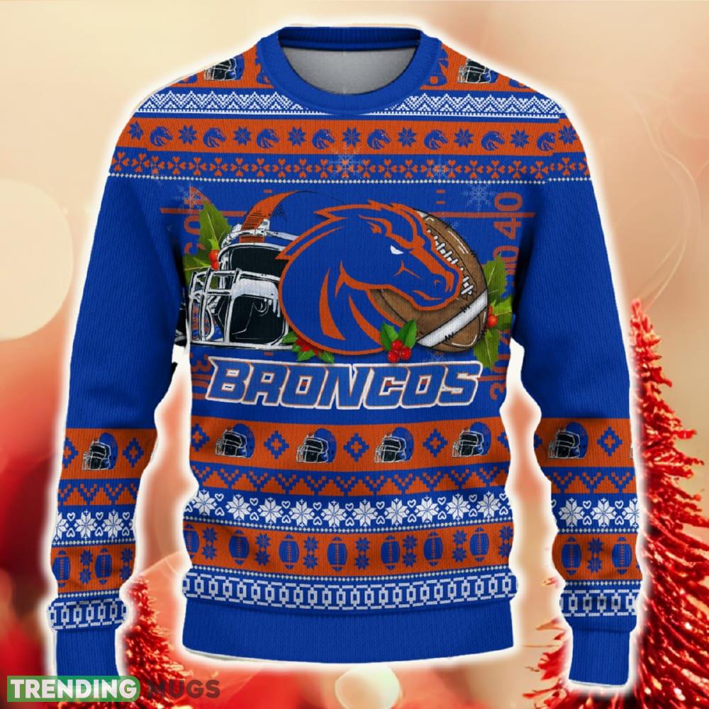 NCAA Boise State Broncos Christmas Ugly Sweater Custom Number And Name Gift For Fans Holidays - NCAA Boise State Broncos Christmas Ugly Sweater_2 NCAA Boise State Broncos Christmas Ugly Sweater Custom Number And Name Gift For Fans Holidays - NCAA Boise State Broncos Christmas Ugly Sweater_2