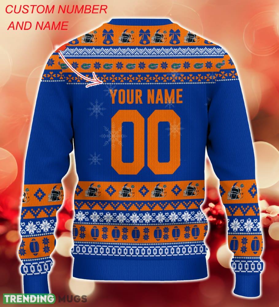 NCAA Florida Gators Christmas Ugly Sweater Custom Number And Name Gift For Fans Holidays 3D Sweater NCAA Florida Gators Christmas Ugly Sweater Custom Number And Name Gift For Fans Holidays 3D Sweater