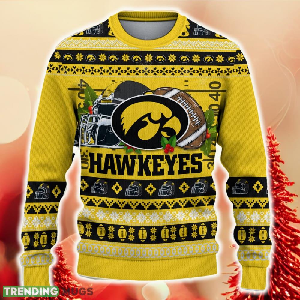 NCAA Iowa Hawkeyes Christmas Ugly Sweater Custom Number And Name Gift For Fans Holidays - NCAA Iowa Hawkeyes Christmas Ugly Sweater_2 NCAA Iowa Hawkeyes Christmas Ugly Sweater Custom Number And Name Gift For Fans Holidays - NCAA Iowa Hawkeyes Christmas Ugly Sweater_2